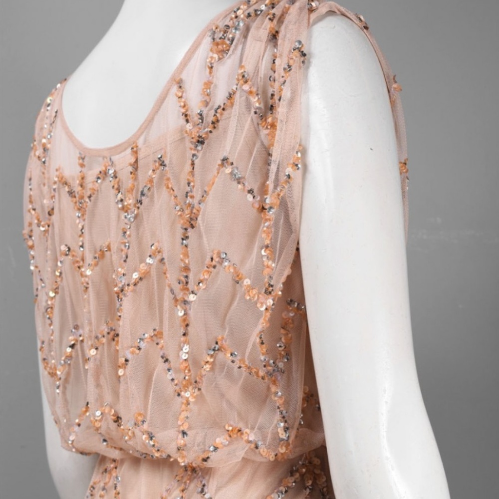 Js Collections Crystal Accented Sheath Dress Blush - image 2